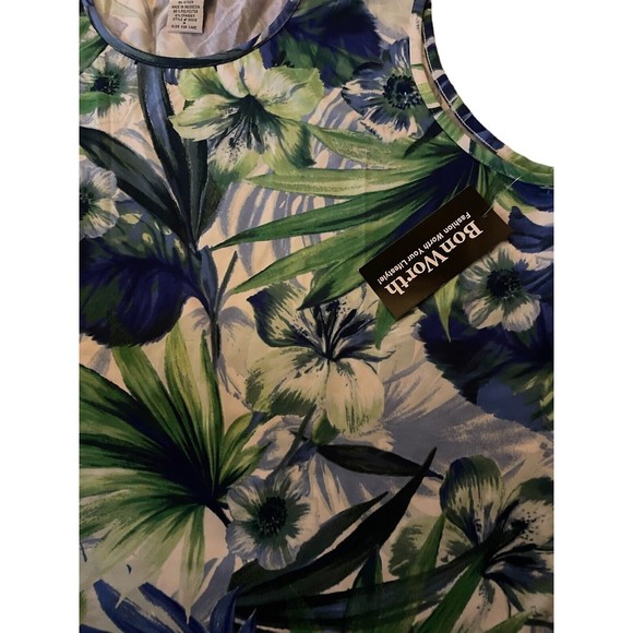 Bon Worth Womens top tropical print Size M - Picture 4 of 4